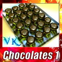 Chocolate Candy 01 3D Model