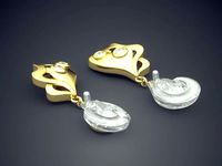 Unique Shape Pendant 323 | 3D
