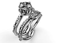 Jewelry Bridal Set Leaf Model For Printing - INF2 | 3D