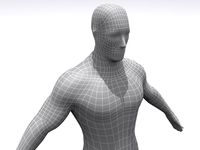 High Resolution Male Base 3D Model