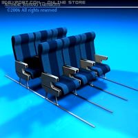 Planetrain seats3 3D Model