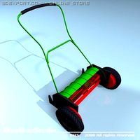 Push Mower 3D Model