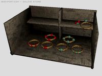 6x Rings Table 3D Model