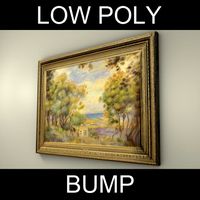 Framed Painting 3D Model