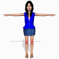 Sexy Girl Sweety 3D Model