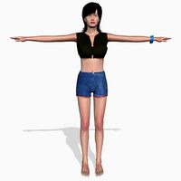 Sexy Girl Tanisha 3D Model
