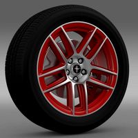 Ford Mustang Boss 302 Laguna Seca 2012 wheel 3D Model