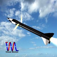 US Army MRG1A Honest John Missile 3D Model