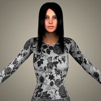 Realistic Young Sexy Girl 3D Model