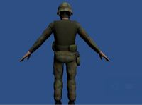 Solider man 3D Model