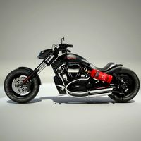 Harley Davidson Custom 3D Model