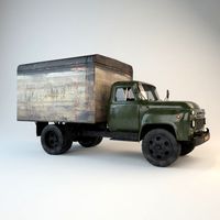 Old car Gaz52 3D Model