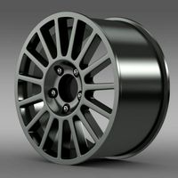 VW Polo R WRC rim 3D Model