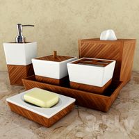 Bathroom accessories Creative Bath, Spa Bamboo Collection