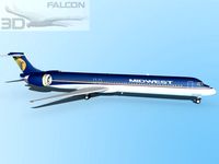 Falcon3D MD 80 Midwest 3D Model