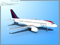 Falcon3D A319 TACA 3D Model
