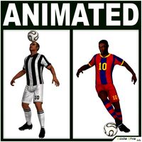 Soccer Players Package CG 3D Model