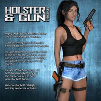 Exnem Holster & Gun for Genesis 8 Female