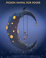 Moon swing for Poser