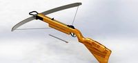 cross bow rendered with magzine and bolts | 3D