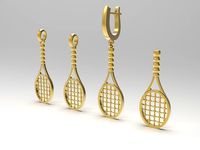 Tennis racket in variations | 3D