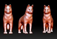 Siberian husky figurine 3D print model | 3D
