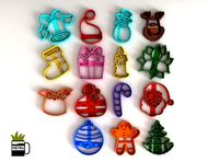 MOLDE CORTANTE PARA GALLETAS FONDANT NAVIDAD | 3D