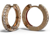 BVLGARI style earrings | 3D