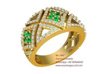 2082 Color Diamon Women ring | 3D