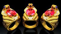 Nhan Nam Ran Ho Mang - Cobra Men Ring | 3D