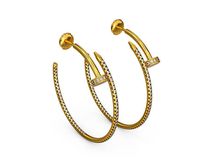 EARRINGS WITH DIAMONDS | 3D