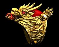 Nhan Nam Rong Kieu 1 - Dragon Men Ring Ver 1 | 3D