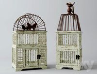 Antiqued Decorative Birdcages