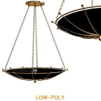 Fontaine Chandelier by Currey and Company low poly 3d model