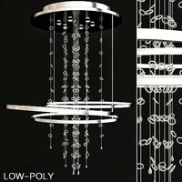 Lampara de techo decorativa BRUMA 6 Luces LED low poly 3d model