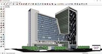 Sketchup hotel complex G7