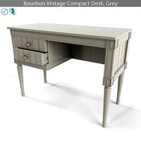 MADE Bourbon Vintage Compact Desk Grey