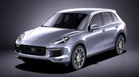 Porsche Cayenne Turbo 2016 VRAY