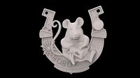 Rat 2020 relief 3d stl models for artcam and aspire