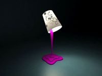 Creative lamp spilled paint 3D Model