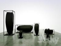 Accessories for Interior (candle and vase)