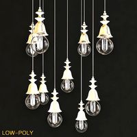 Aiardini MARLENE Pendant lamp low poly 3d model