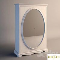 Dolfi 2080 wardrobe with oval mirror