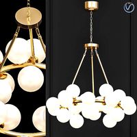 Arya 25 Light Satin Gold Chandelier