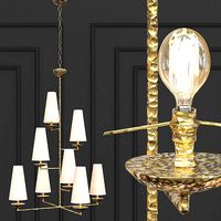 Fontaine Vertical 8 Light Chandelier