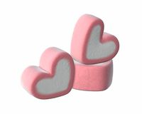 Marshmallows candy heart shape
