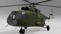 Mil mi 8 low poly animated