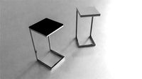 Steel COFFEE TABLE Black and White Simple 60cm