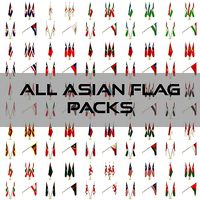 All Asian Flag Packs