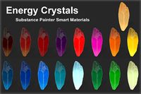 Substance Painter Energy Crystals Smart Material